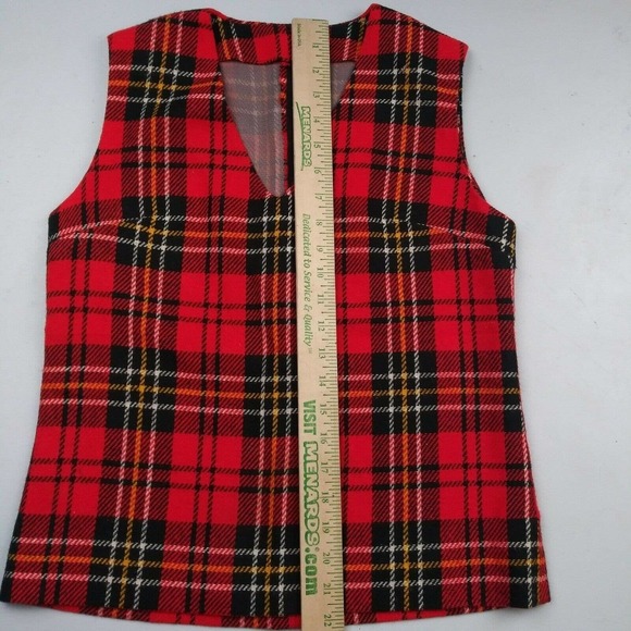 Vintage Handmade Flannel Plaid Skirt Schoolgirl‎ - Picture 5 of 8